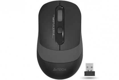 Mouse wireless Gaming optic A4Tech Fstyler Negru/Gri, FG10 Grey